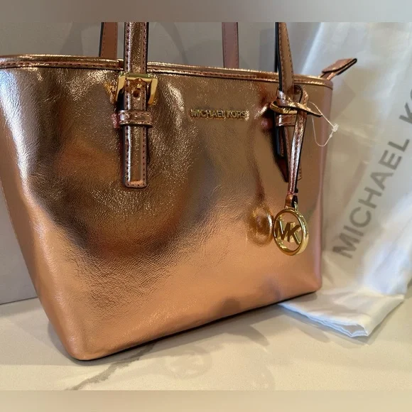 !!! SOLD!!!NWT MICHAEL KORS JET SET TOTE/crossbody & DUSTY - Picture 10 of 11